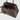 Braun Büffel Rhomby leather tote bag in soil brown, open top view showing spacious interior and zip closure