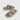 Braun Buffel beige leather slide sandals shown as a pair