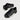 Braun Buffel black leather sneakers angled view